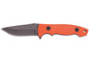 Couteau de cou Herbertz 579405 lame 5,5cm manche G10 orange + étui