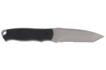 Couteau de cou Herbertz 103407 lame tanto 7cm manche polymère noir + étui