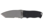 Couteau de cou Herbertz 103407 lame tanto 7cm manche polymère noir + étui