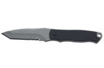 Couteau de cou Herbertz 103407 lame tanto 7cm manche polymère noir + étui