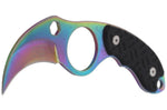 Couteau de cou karambit Herbertz 572904 lame 4cm manche G10 noir + étui