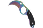 Couteau de cou karambit Herbertz 572904 lame 4cm manche G10 noir + étui
