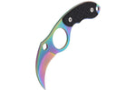 Couteau de cou karambit Herbertz 572904 lame 4cm manche G10 noir + étui