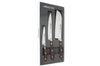 Coffret 3 couteaux de cuisine Arcos Natura : Office + Découper + Santoku