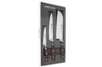 Coffret 3 couteaux de cuisine Arcos Natura : Office + Découper + Santoku