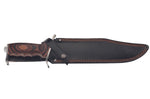 Couteau Herbertz 105928 lame en inox 28cm manche en pakkawood avec garde + étui