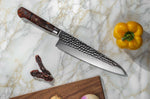 Couteau de chef Fukito Rosewood Damas 67 couches 21cm