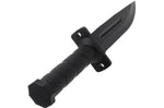 Couteau Herbertz 109118 lame semi-dentée 18,2cm manche polymère noir + étui