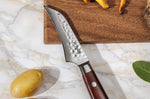 Couteau bec d'oiseau Fukito Rosewood Damas 67 couches 8cm