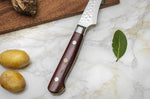 Couteau bec d'oiseau Fukito Rosewood Damas 67 couches 8cm
