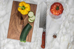 Couteau santoku Fukito Rosewood Damas 67 couches 18cm