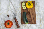 Couteau santoku Fukito Rosewood Damas 67 couches 18cm