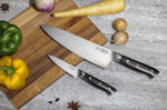 Coffret 2 couteaux Fukito Ebène X50 Chef + Office