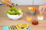 Coffret de fabrication de 99 sauces Cookut avec la recette + 1 Shaker gradué et 1 fouet tornado