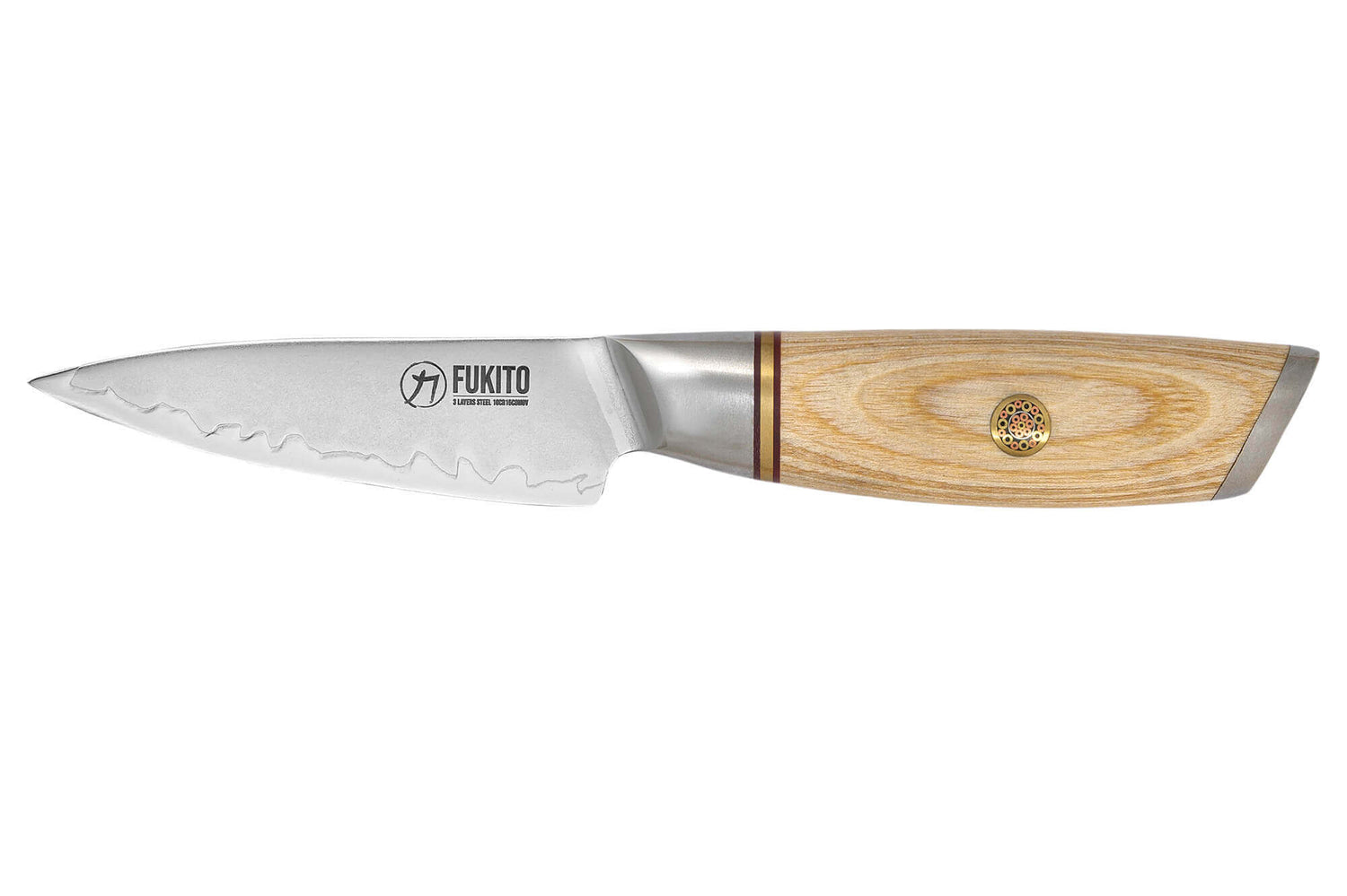 Couteau d'office Fukito Pakka San Mai 9cm