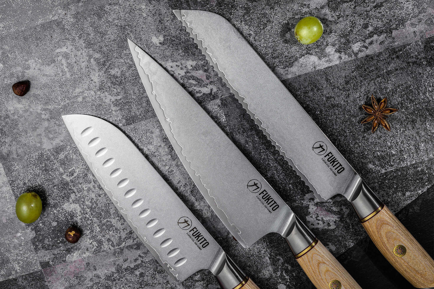 Couteau universel Fukito Pakka San Mai 13cm
