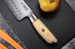 Couteau santoku Fukito Pakka San Mai alvéolé 18cm