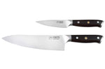 Coffret 2 couteaux Fukito Ebène X50 Chef + Office