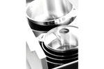 Set de 3 casseroles Lagostina Salvaspazio en inox 16, 18 et 20cm + poignée amovible + détergent
