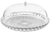 Plat à gâteau transparent Guzzini Tiffany en acrylique Ø36cm avec cloche