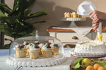 Plat à gâteau transparent Guzzini Tiffany en acrylique Ø36cm avec cloche