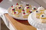Plat à gâteau transparent Guzzini Tiffany en acrylique Ø36cm avec cloche