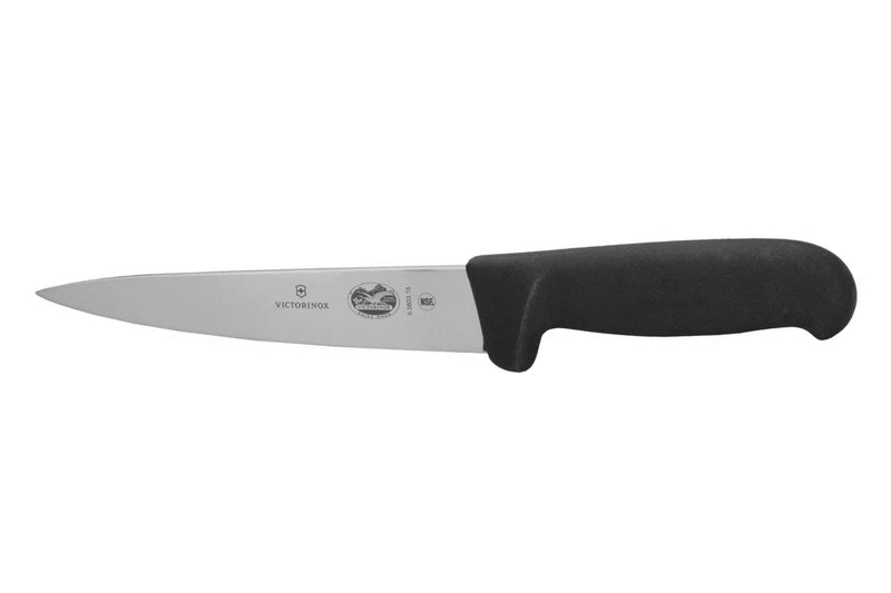 Couteau à désosser et à saigner Victorinox 5.5603.16 lame 16cm manche en fibrox noir