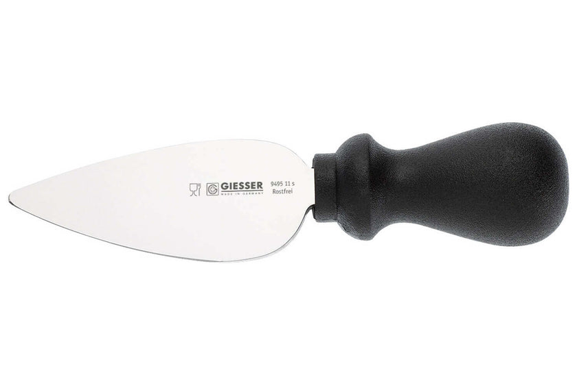 Couteau à parmesan Giesser lame 11cm avec manche noir arrondi