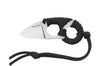 Couteau de cou Black FOX Micro BF.712 tout en acier manche en cordelette nylon avec étui en Kydex