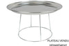 Support pour plateau de fruits de mer universel 19 ou 24cm en acier chromé