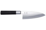 Couteau Deba japonais KAI Wasabi Black lame 15cm