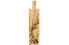 Planche apéritif en chêne Selbrae House 65x15x2cm avec poignée - Motif cerf