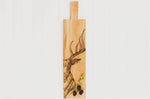 Planche apéritif en chêne Selbrae House 65x15x2cm avec poignée - Motif cerf