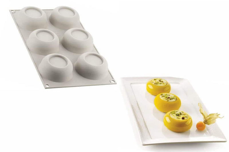 Moule silicone 3D Silikomart Mini dot 6 portions
