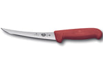 Couteau à désosser Victorinox 5.6601.15 lame renversée 15cm manche en fibrox rouge