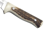 Couteau Puma IP Nordic II Stag 311009 lame 8,5cm manche bois de cerf + étui en cuir