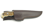 Couteau Puma IP Trapper Stag 309410 lame 11cm manche bois de cerf + étui en cuir