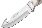 Couteau Puma IP Schwarzwild 338212 lame guthook 12cm manche bois de cerf + étui en cuir