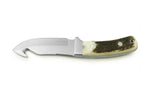 Couteau Puma IP Schwarzwild 338212 lame guthook 12cm manche bois de cerf + étui en cuir