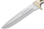 Couteau Puma IP Mountain 320114 lame 14,5cm manche bois de cerf + étui en cuir