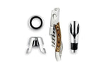 Coffret cadeau sommelier Legnoart Memorabile 4 accessoires