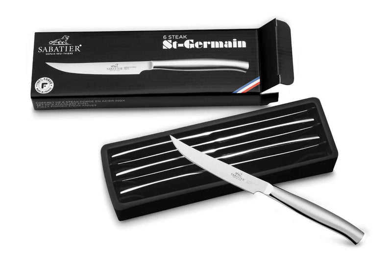Coffret 6 couteaux à steak St Germain Lion Sabatier fabrication française