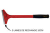 Lot de 5 lames de rechange pour grattoir à plancha