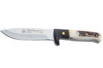 Couteau Puma IP Wildmeister Stag 366212 lame 11,8cm manche bois de cerf/micarta + étui en cuir