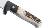 Couteau Puma IP Wildmeister Stag 366212 lame 11,8cm manche bois de cerf/micarta + étui en cuir