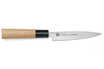Couteau d'office japonais Chroma Haiku grand modèle 12cm manche Honoki