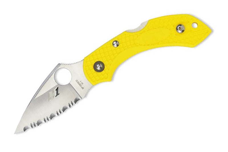 Couteau pliant Spyderco DragonFly 2 Salt C28SYL2 manche en nylon/fibre de verre 8,4cm