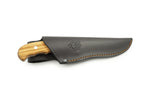 Couteau Puma IP Outdoor Hunter Olive 332211 lame 10,6cm manche olivier + étui en cuir