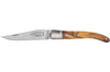 Couteau pliant Laguiole Arbalète G.DAVID 8308 manche en olivier avec mitre en inox mat
