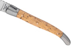 Couteau pliant Laguiole Arbalète G.DAVID 4512 manche en bois de bouleau avec deux mitres en inox mat